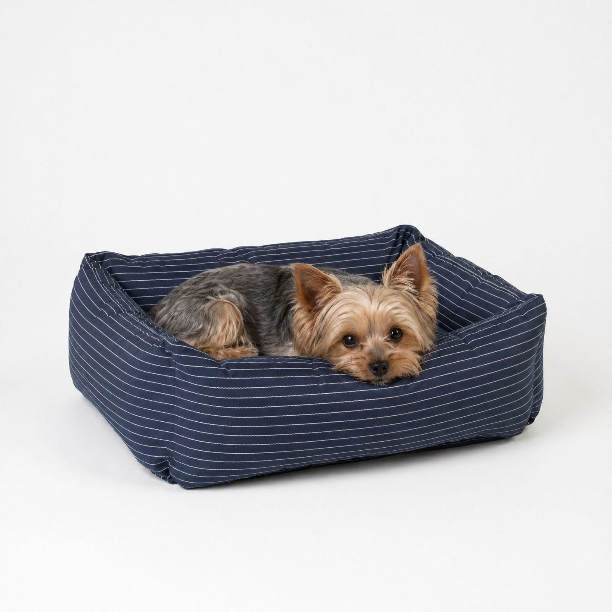 Dog Bed Navy pinstripe X-Small - 50x45