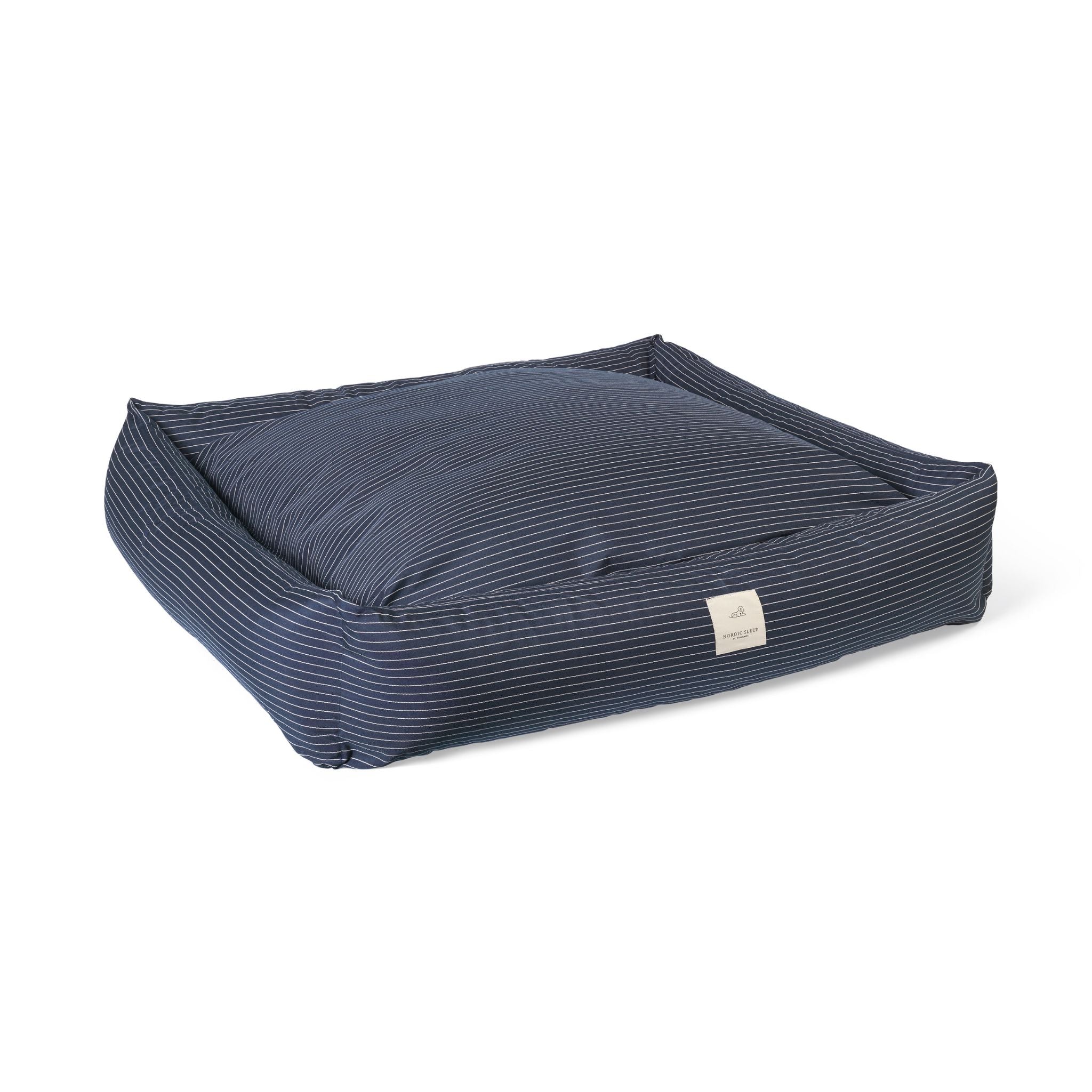 Dog Bed Navy pinstripe Medium - 70x90