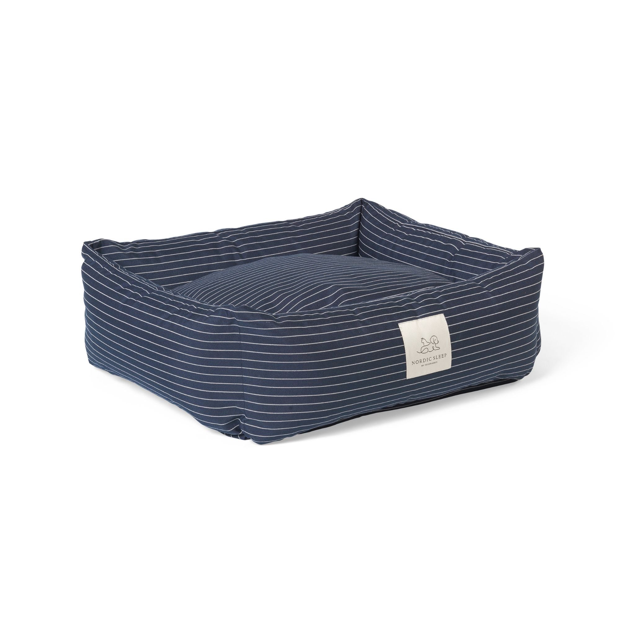 Dog Bed Navy pinstripe X-Small - 50x45