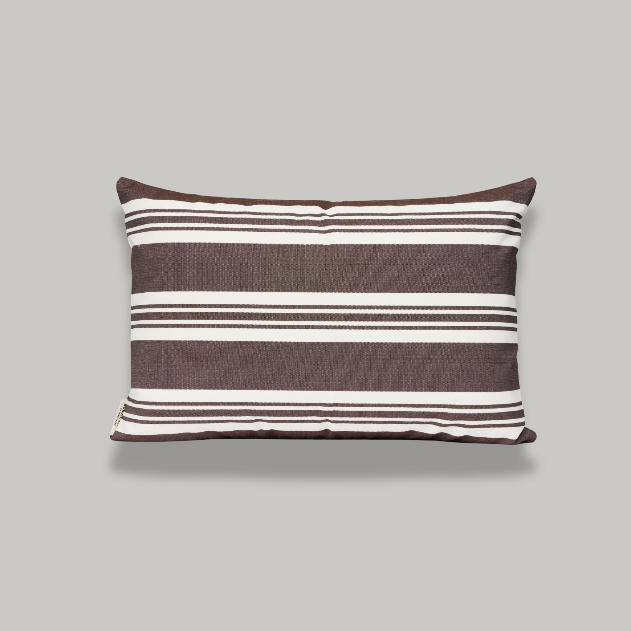 Outdoor pillow 40x60 - Dark brown/White stripe (Discontinued Colour)