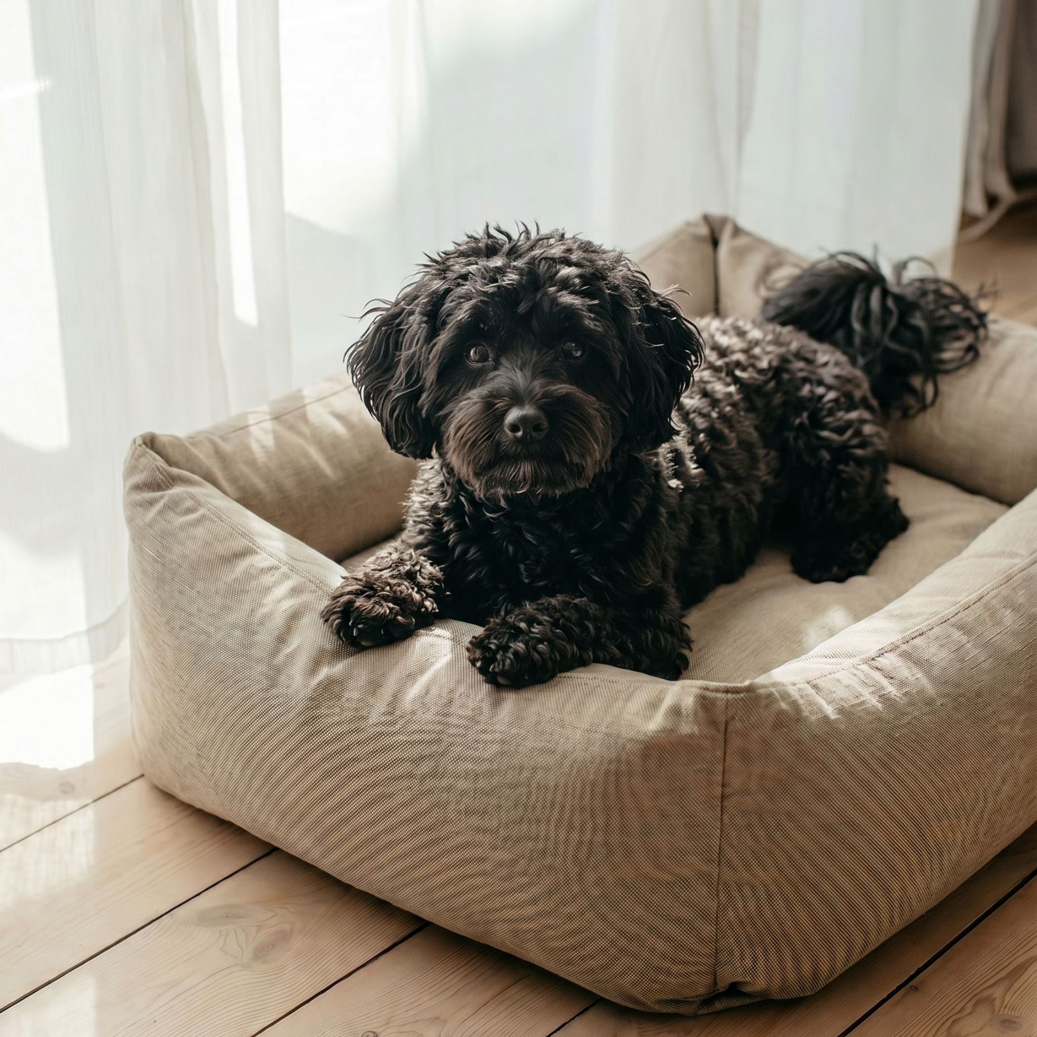 Dog Bed Khaki Small - 50x70