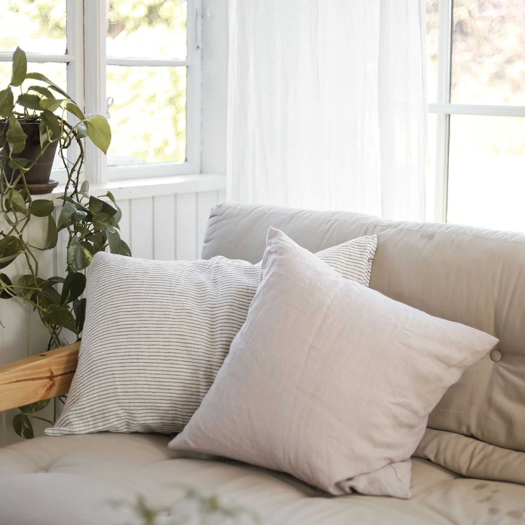 Linen cushion - Sand - 50x70cm