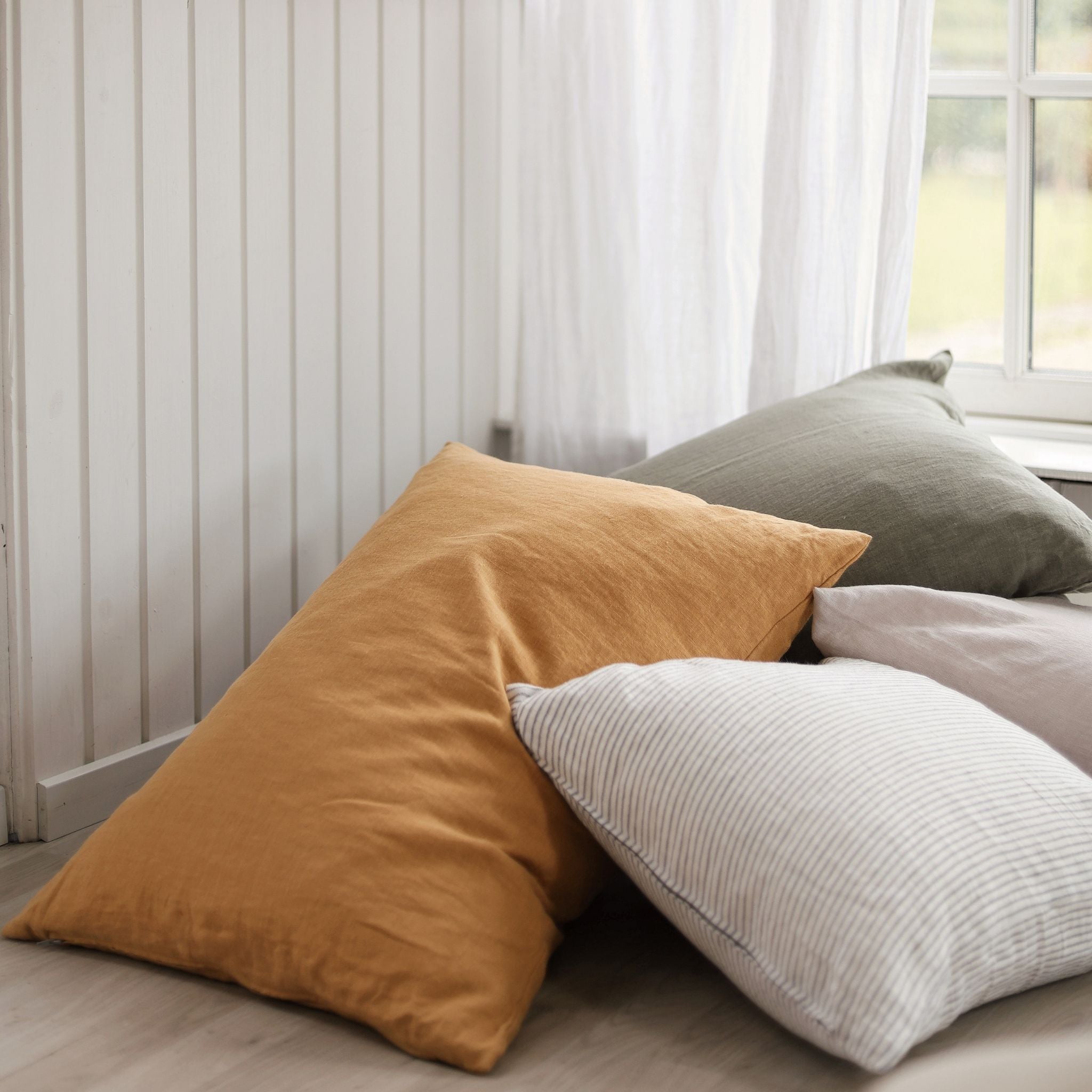 Linen pillow case - Sand