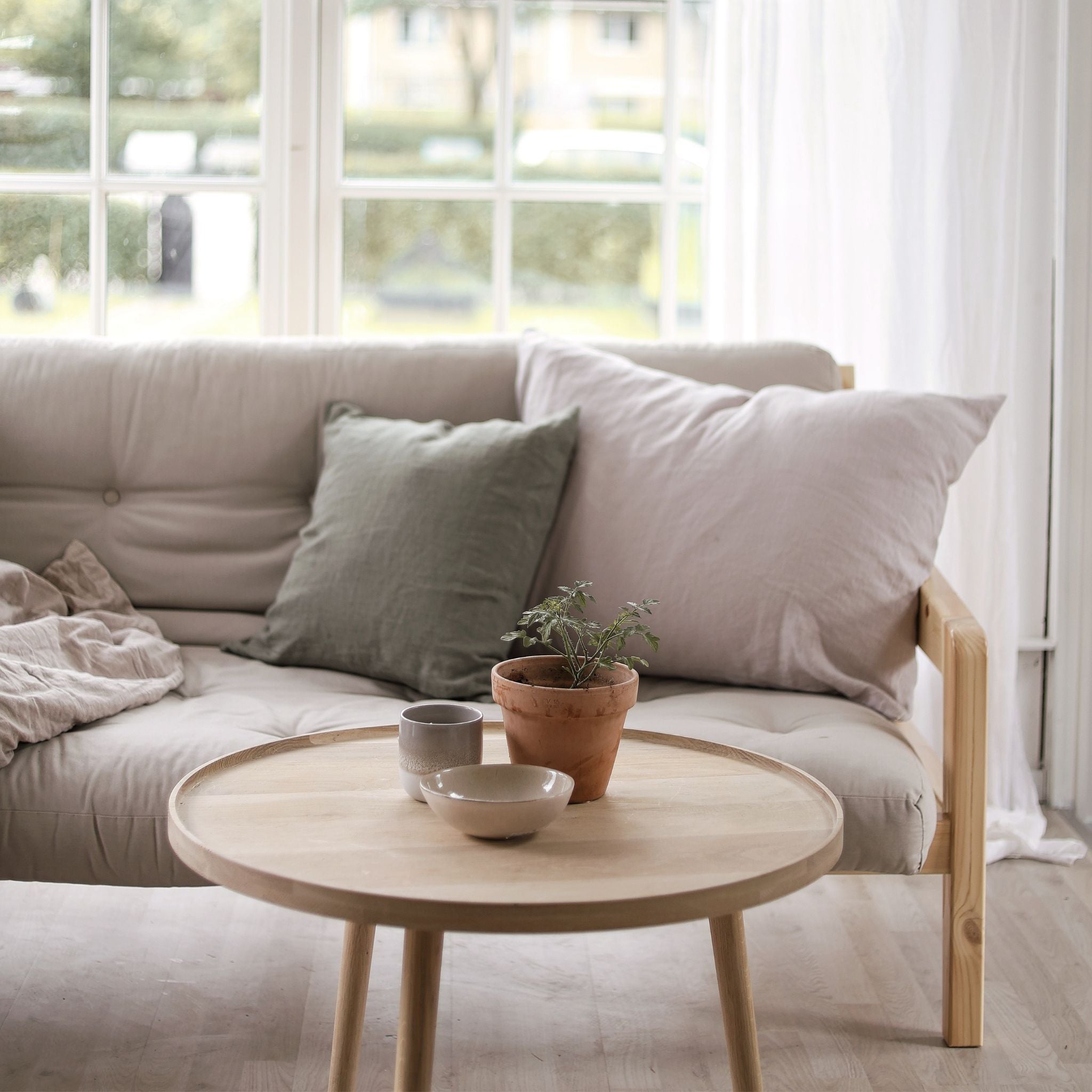 Linen pillow case - Sand