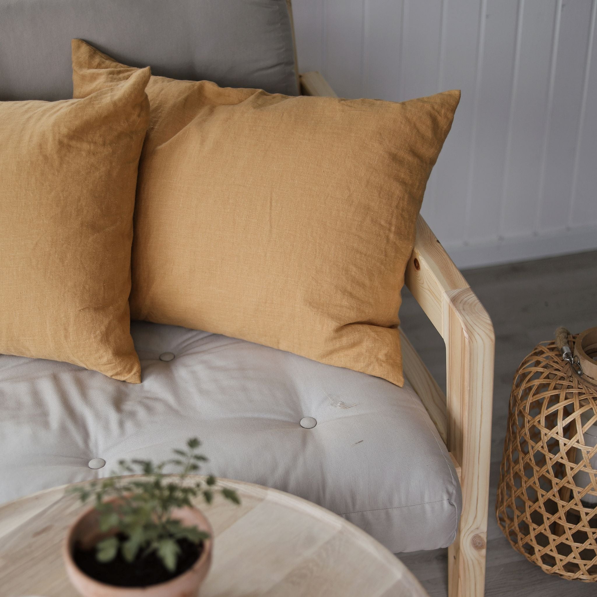 Linen pillow case - Sea wheat