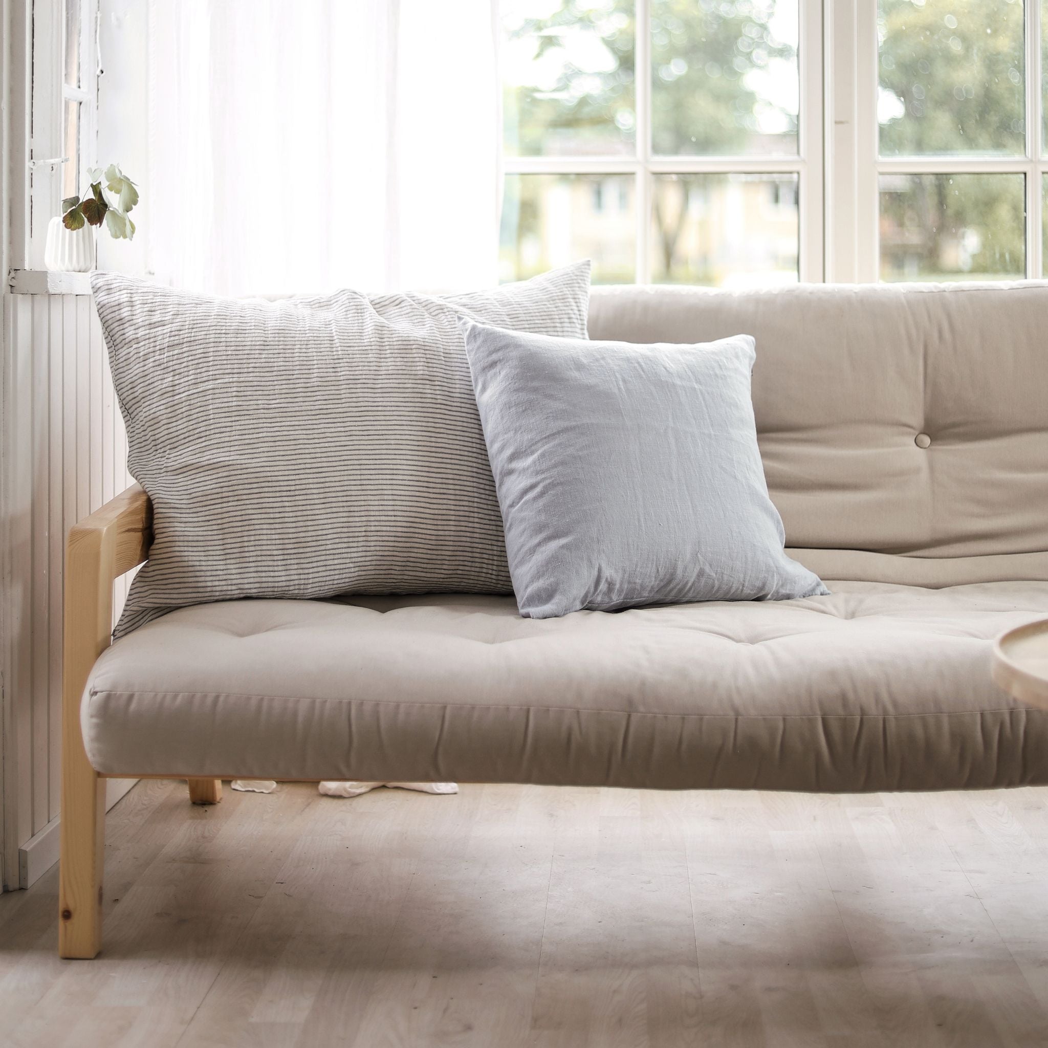 Linen pillow case - Stripe