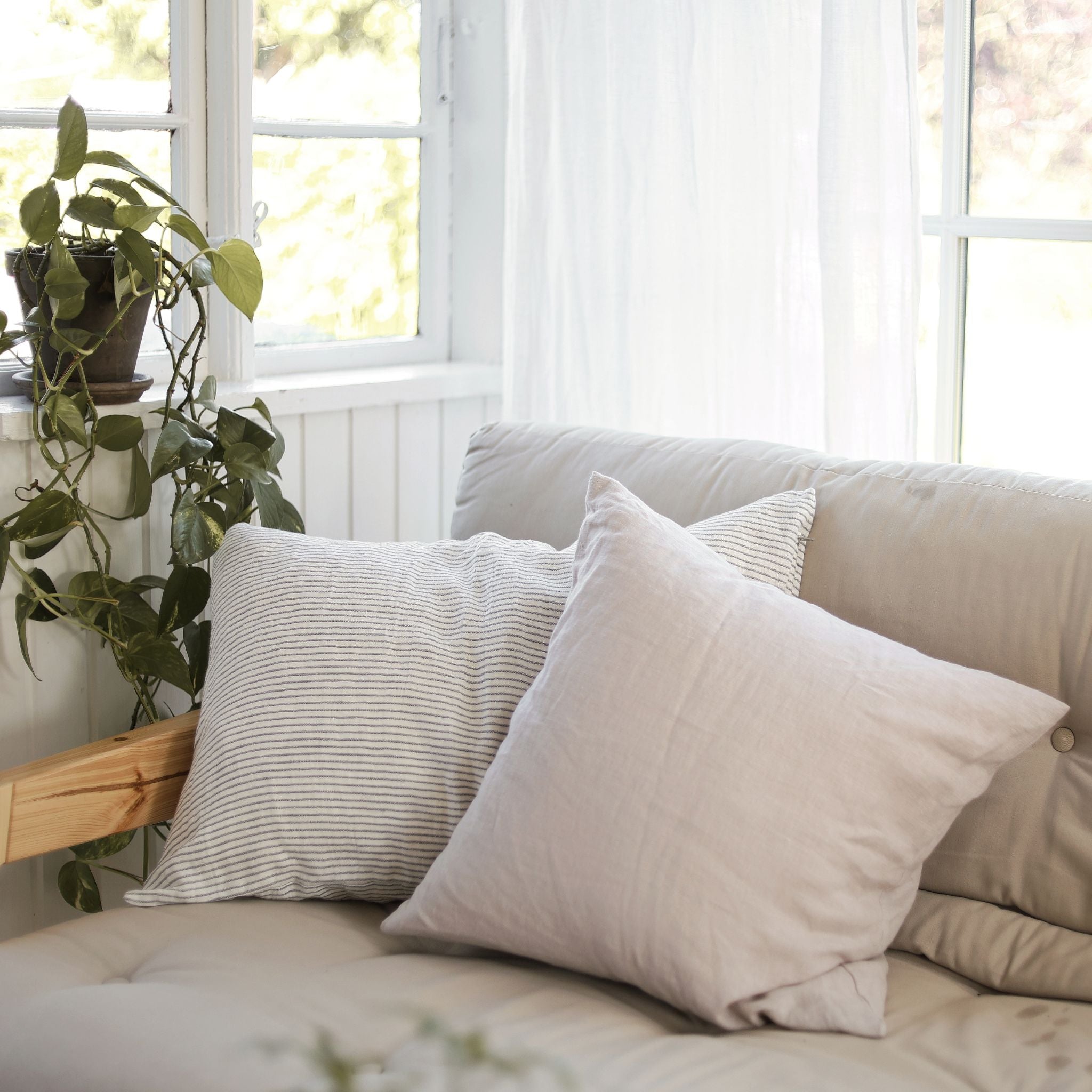 Linen pillow case - Sand