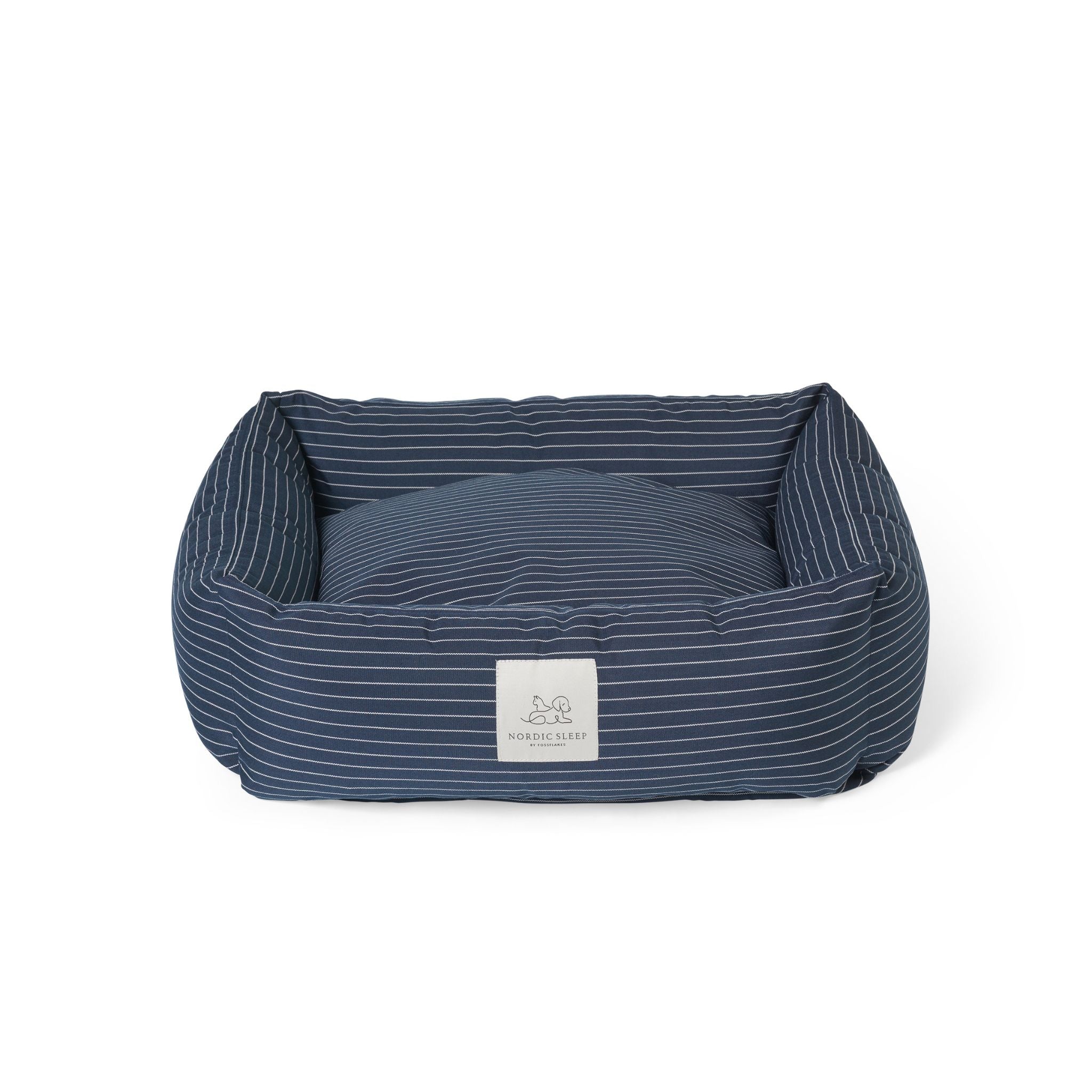 Dog Bed Navy pinstripe X-Small - 50x45