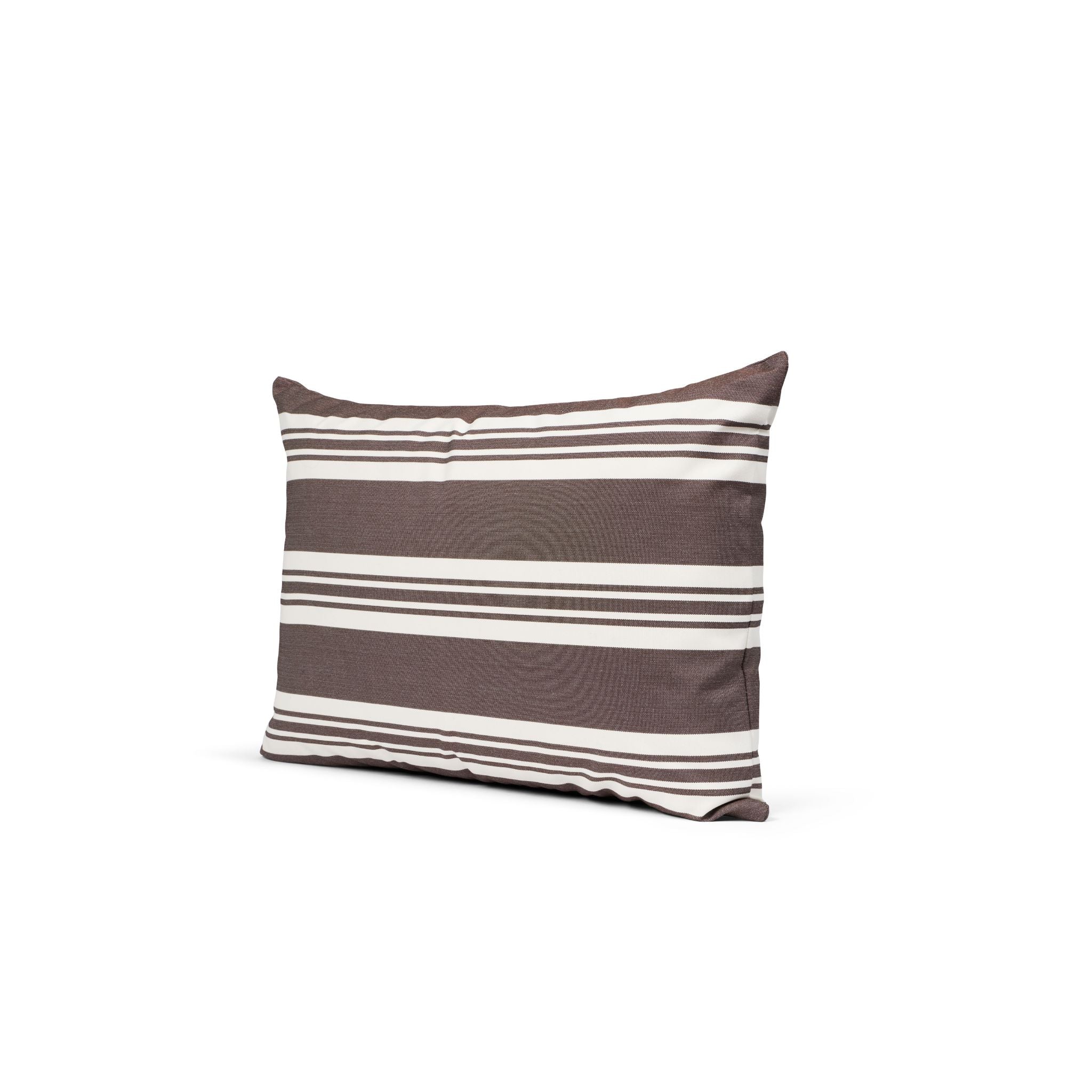 Outdoor pillow 40x60 - Dark brown/White stripe (Discontinued Colour)