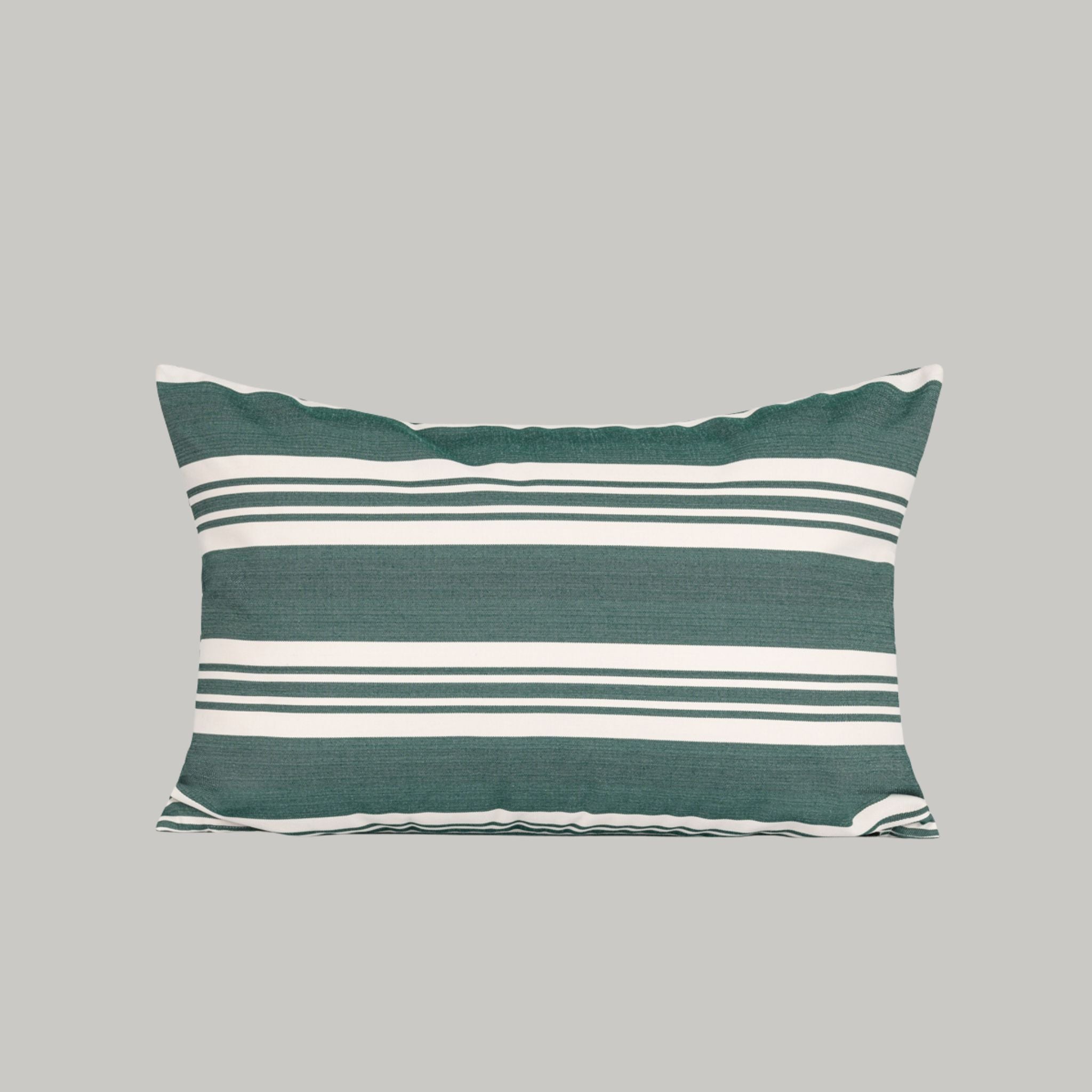 Outdoor pillow 40x60 - Dark green stripe