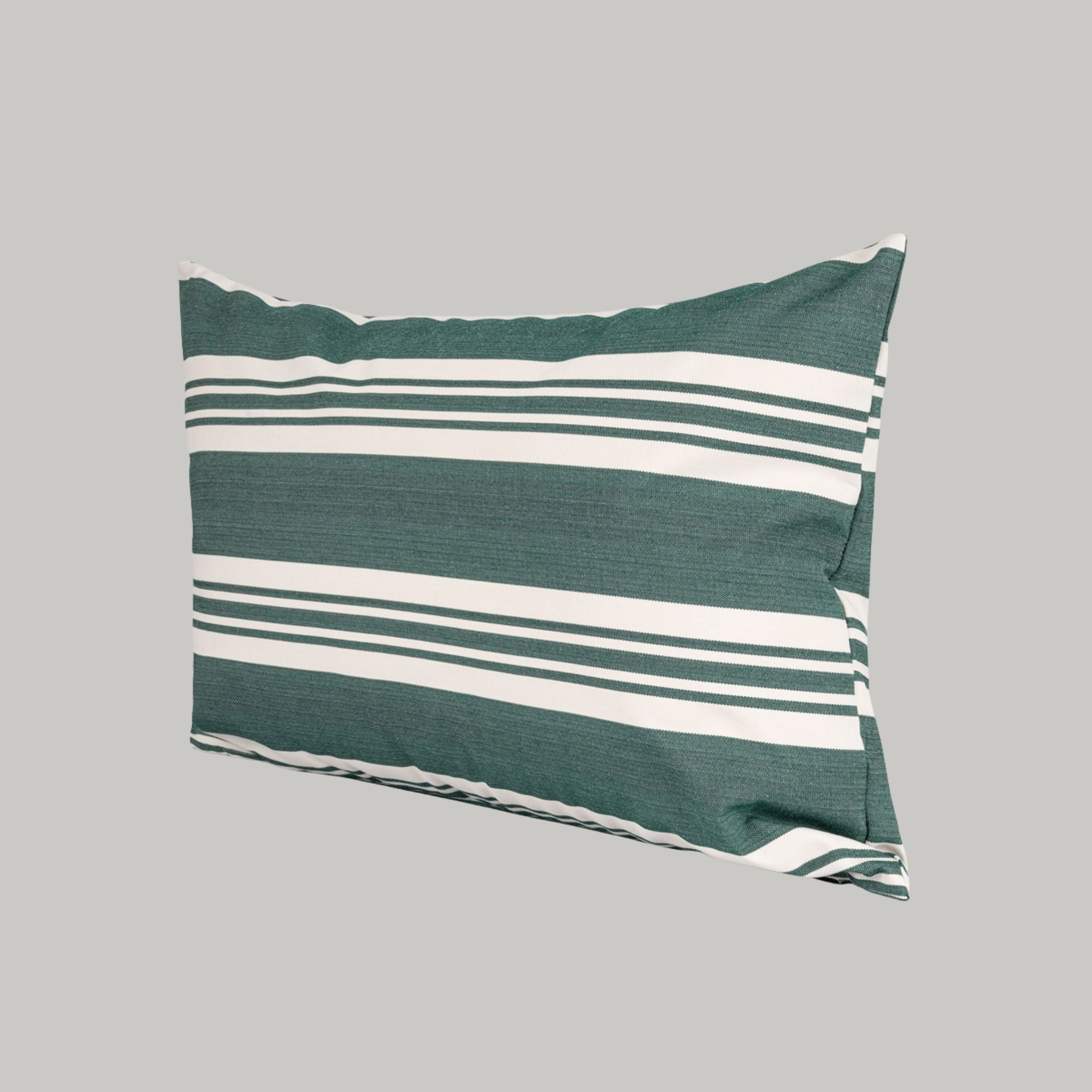 Outdoor pillow 40x60 - Dark green stripe