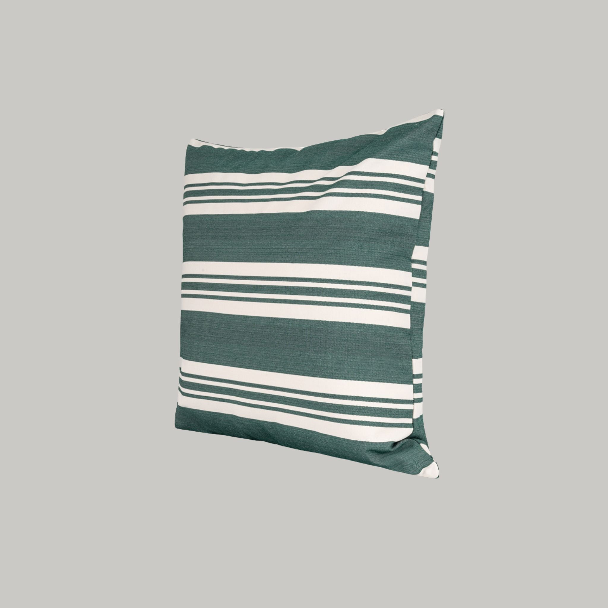 Outdoor pillow 50x50 - Dark green stripe