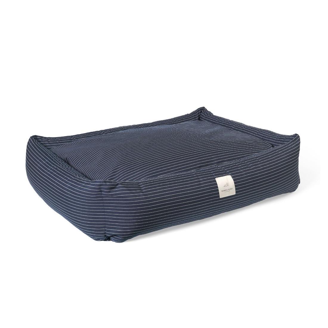 Fossflakes Dog Bed Navy pinstripe Medium (70x90) 